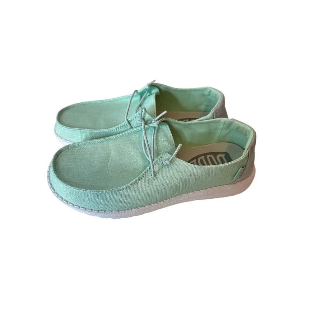 Hey Dude Sneakers‎ Shoes Womens Size 7 EU 38 Wendy Glitter Moon Stone New